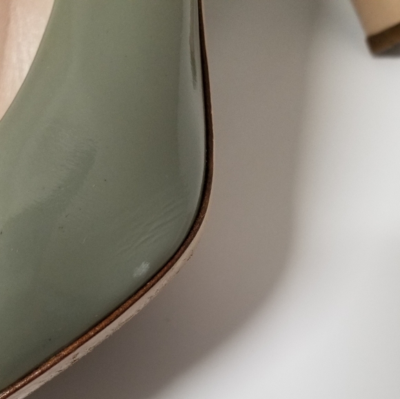 Miu Miu Green Heels with Silver Accent 42/12 - Picture 14 of 15